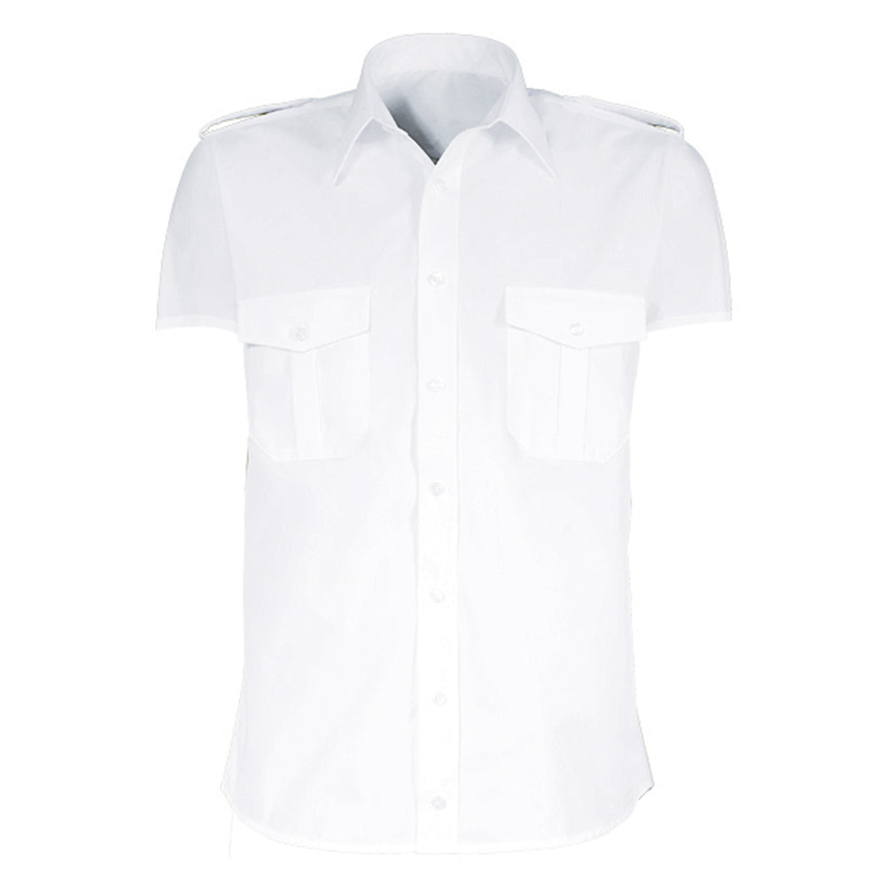 Men's Pilot Shirt - Short Sleeve - Comfort Fit