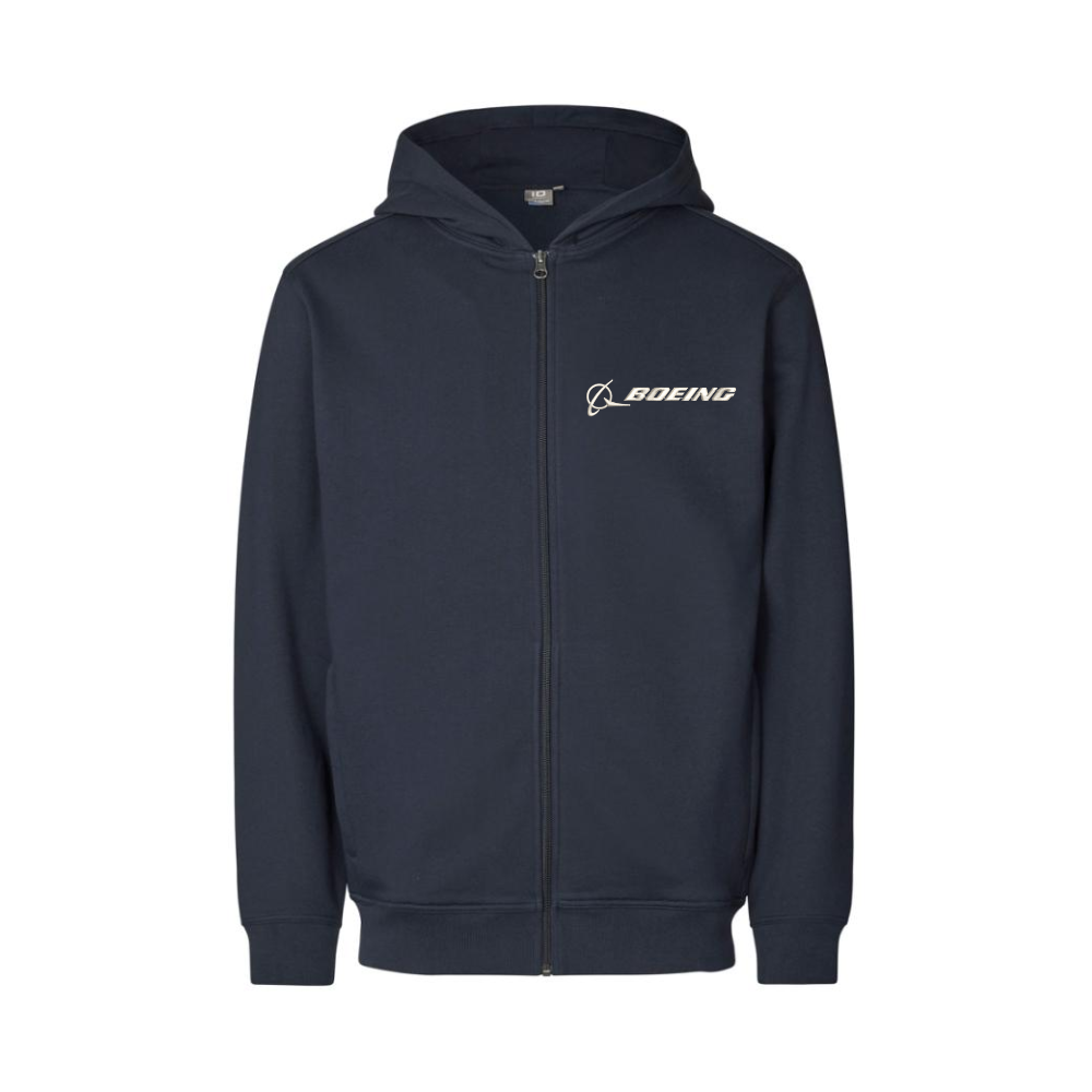 Mens Navy Hoodie - Boeing