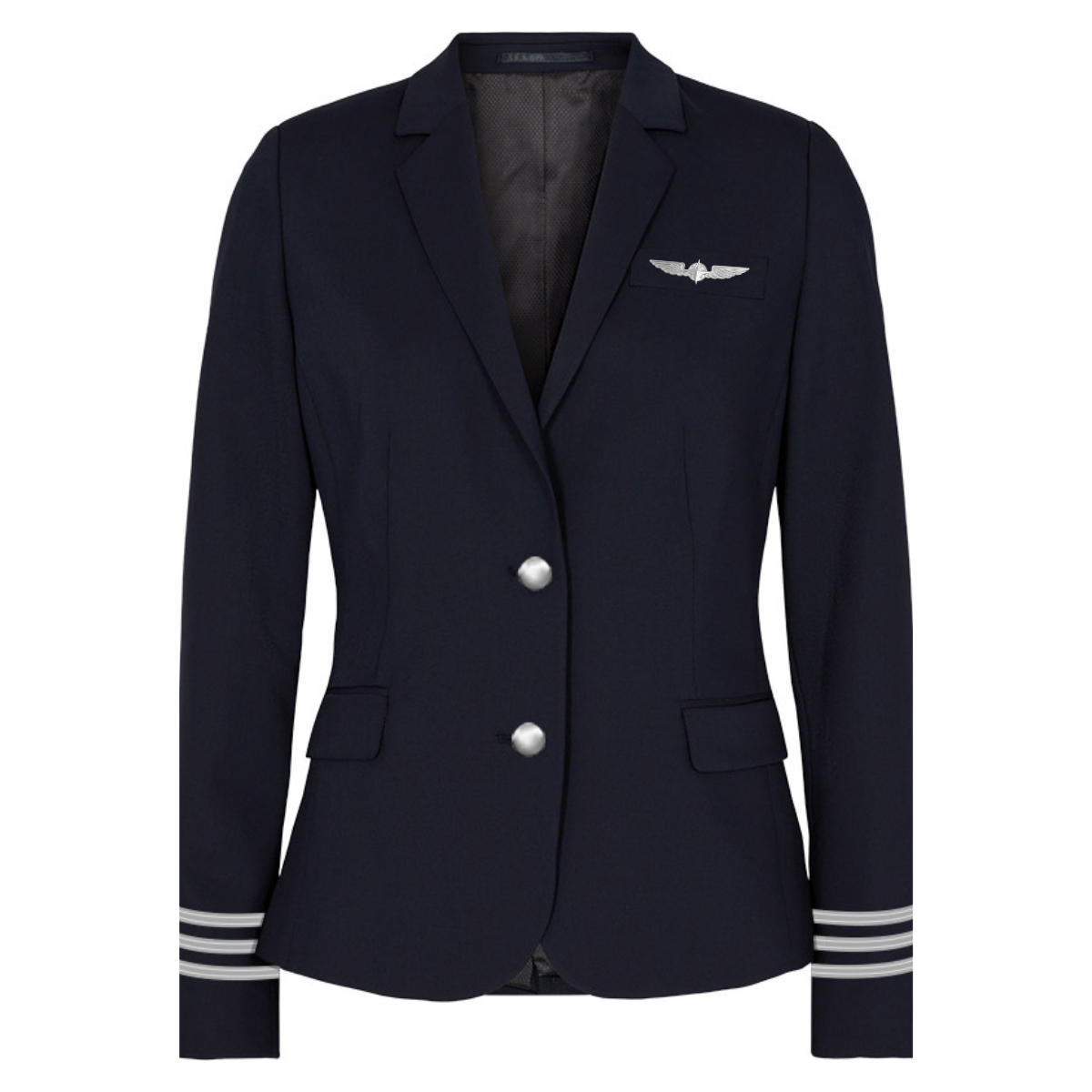 Women's First Officer Blazer - MODERN FIT - Silver