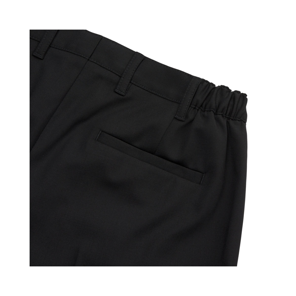 Black trousers detail back