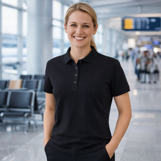 Women's Polo Shirt - Black