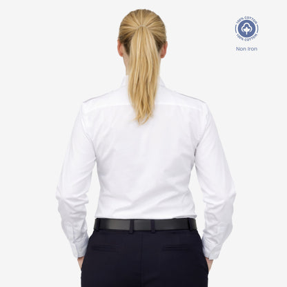 Pilot Blouse - Long Sleeve - 100% Cotton - Non Iron