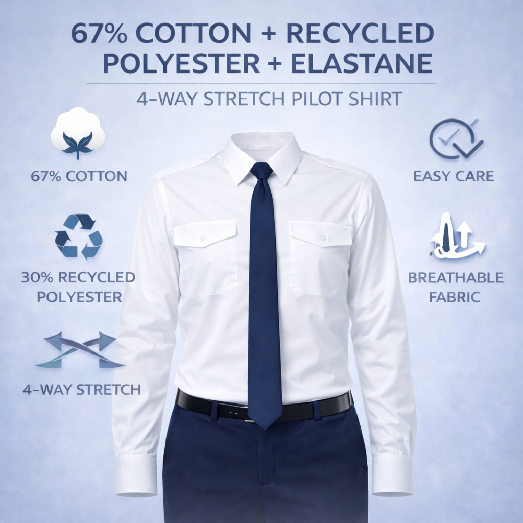 Pilot Blouse - Long Sleeve - 4-way Stretch