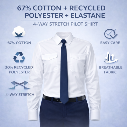 Pilot Blouse - Long Sleeve - 4-way Stretch