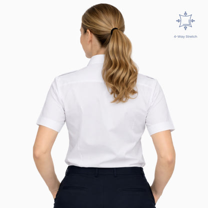 Pilot Blouse - Short Sleeve - 4-way Stretch