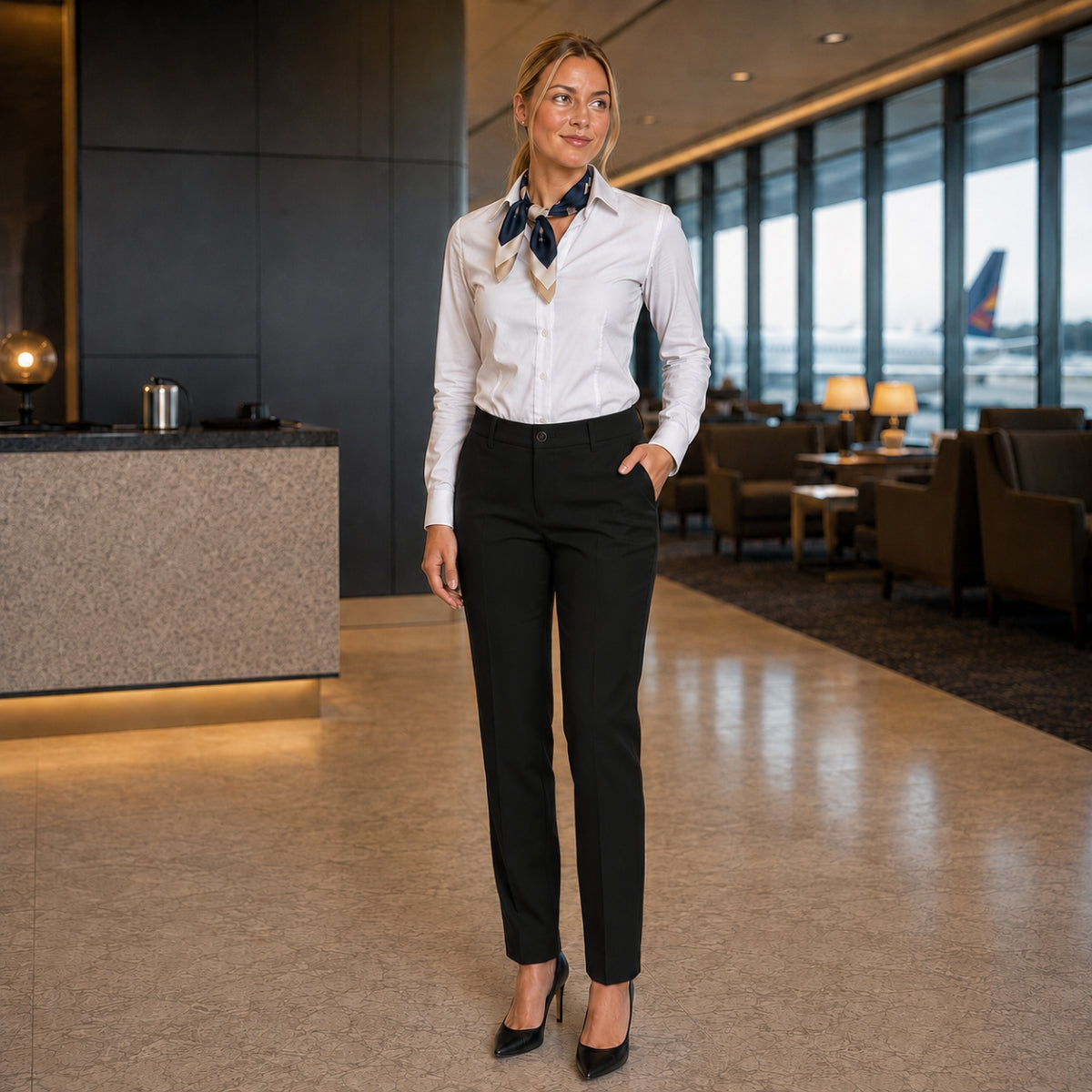 Women's Uniform Trousers - Regular Fit - Black