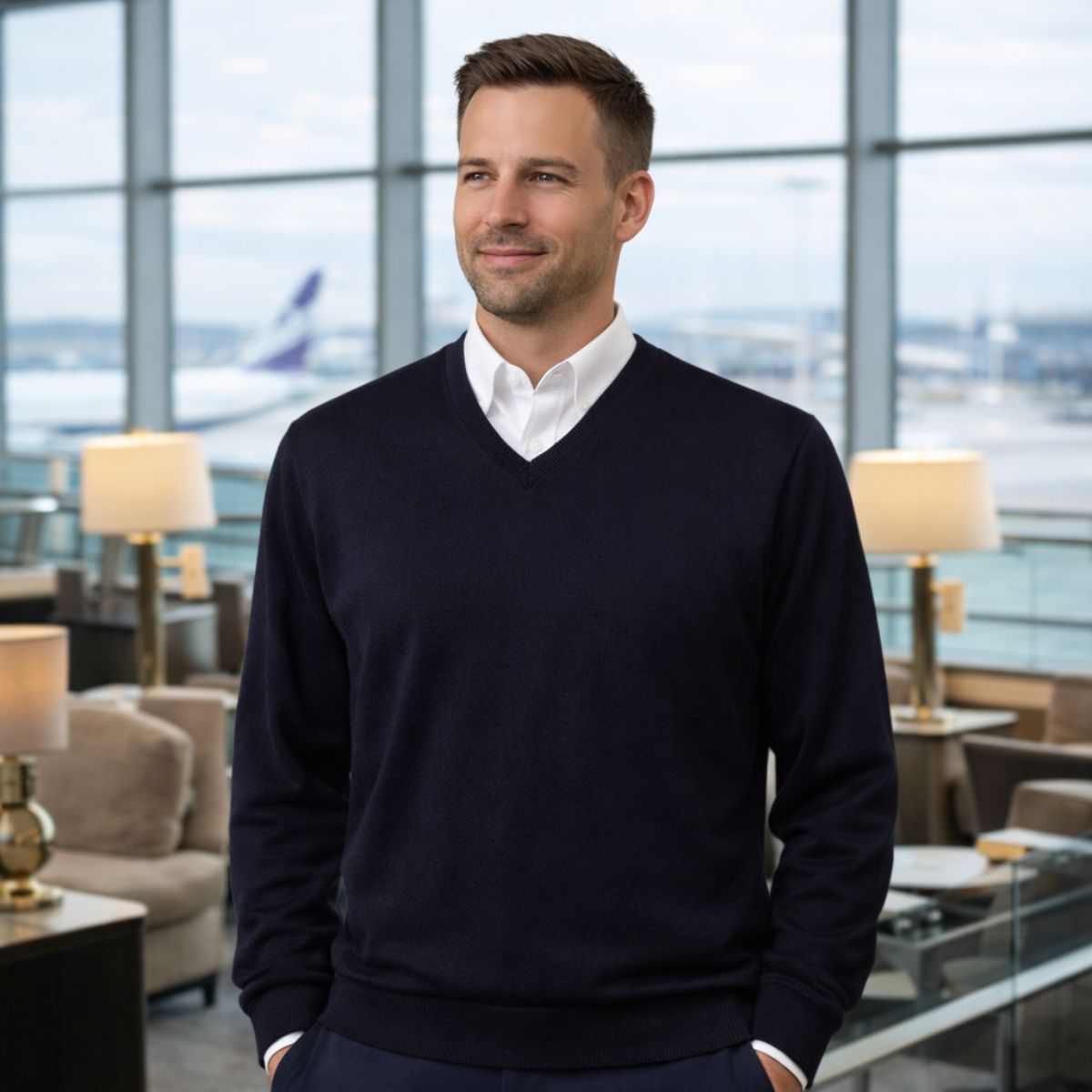 Men's V-neck Pullover