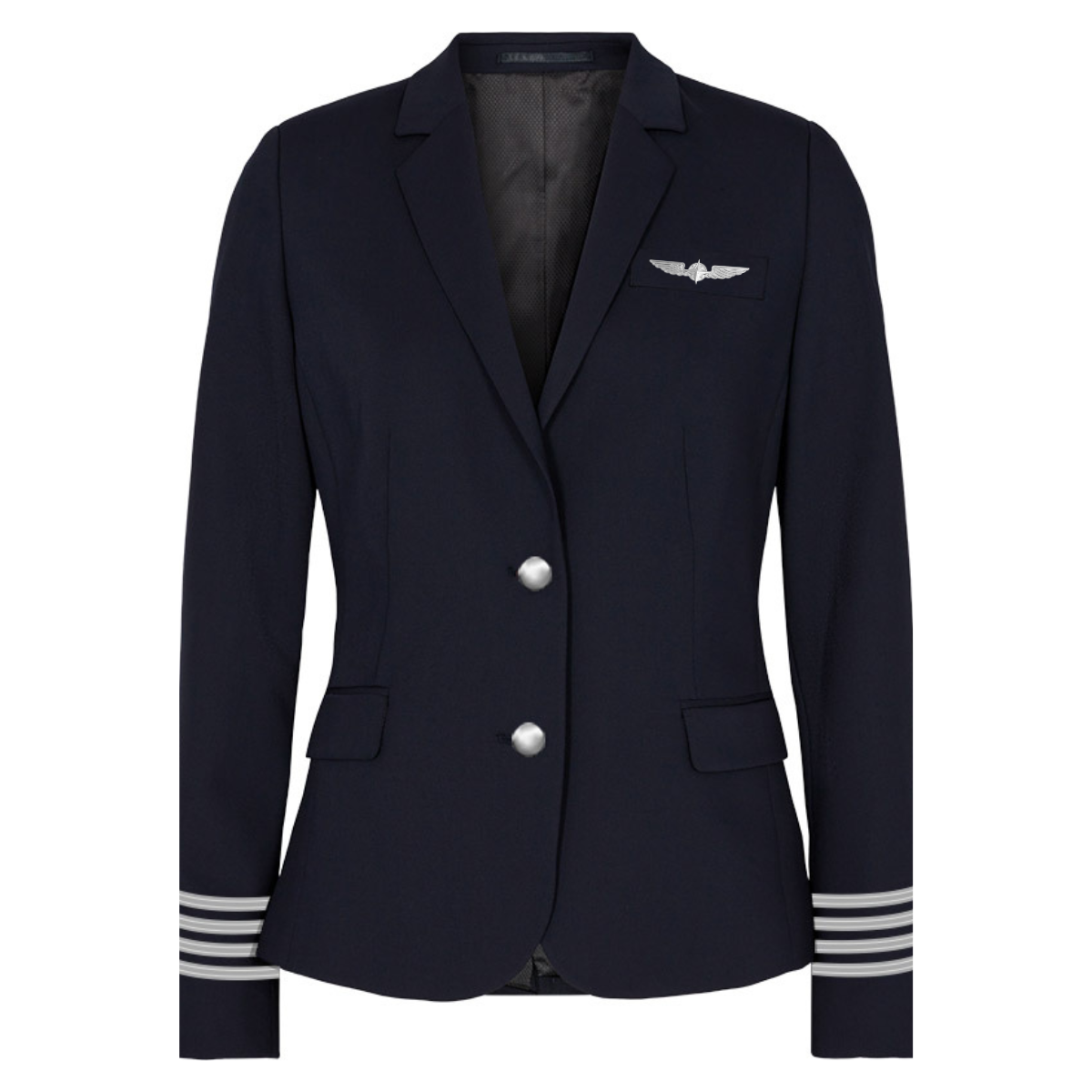 Women's Captain Blazer - MODERN FIT - Silver
