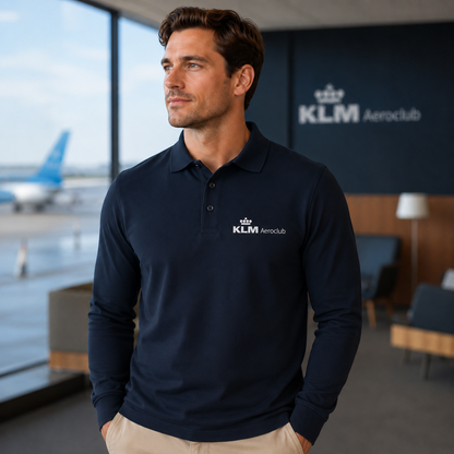 KLM Aeroclub - Long Sleeve Polo Shirt